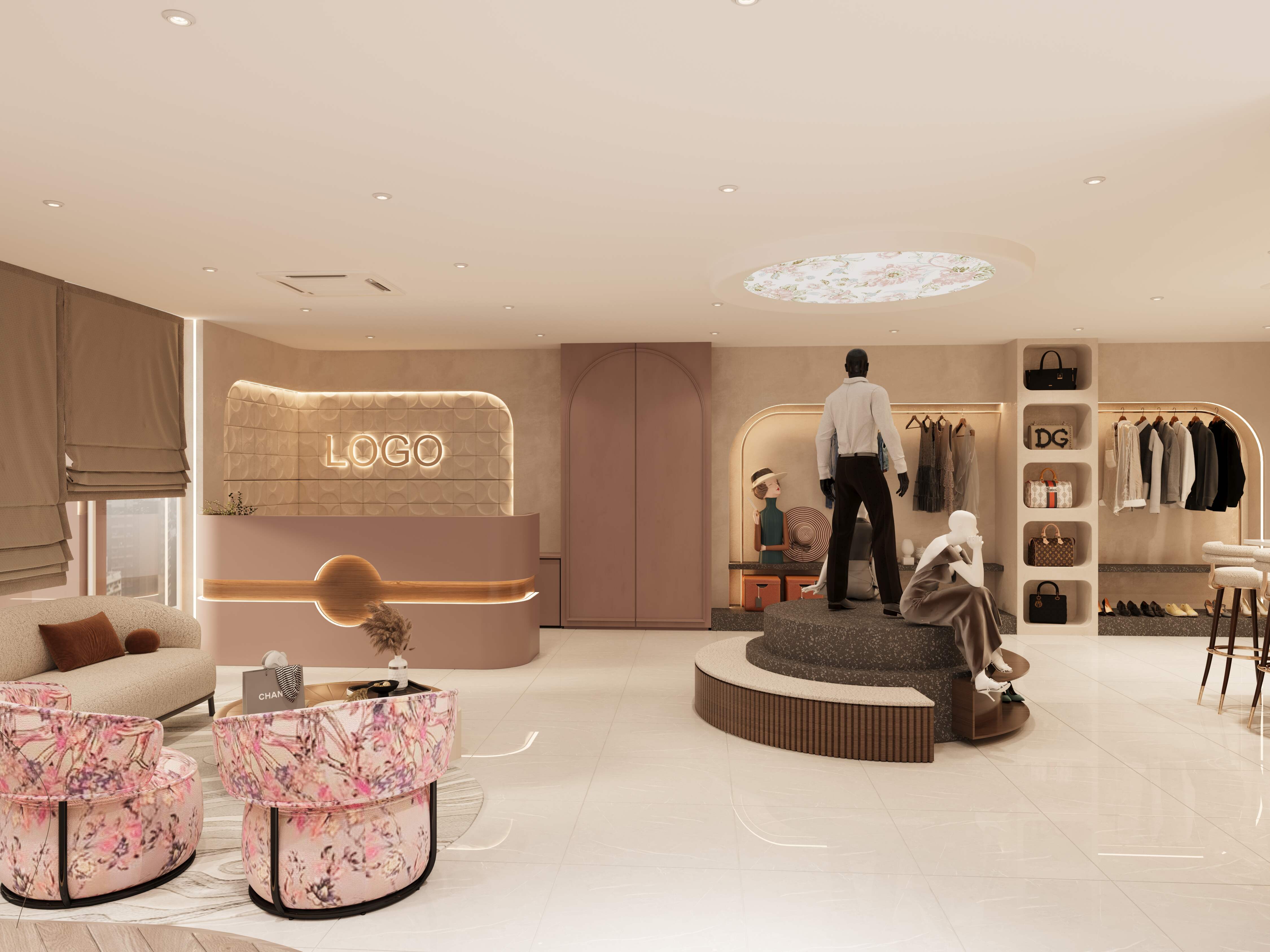 Interior designing for a clothing store by North Change - 2